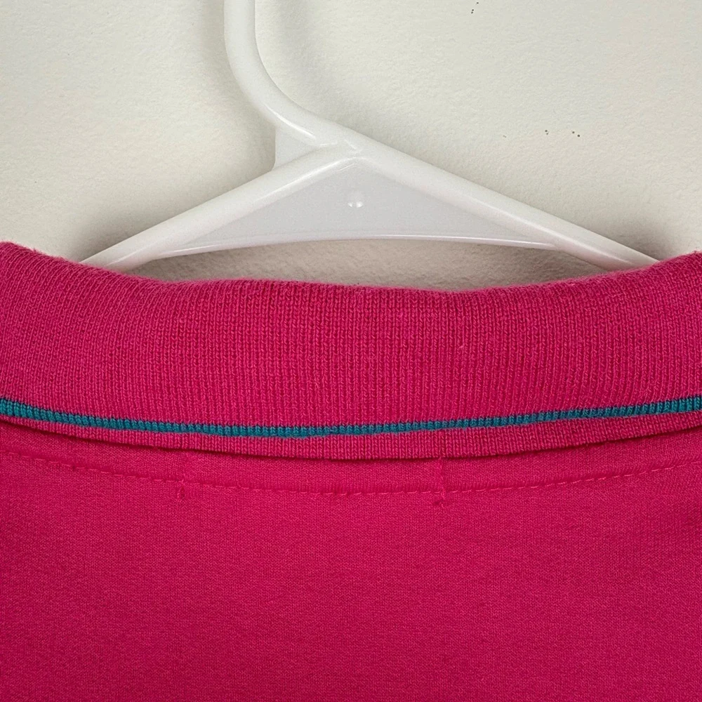 Vintage 90s Women’s Fuchsia Embroidered Long Sleeve Pullover - Picture 14 of 16
